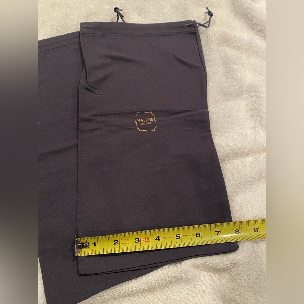 MALONE SOULIERS SHOE DUST BAGS PAIR - Picture 3 of 3